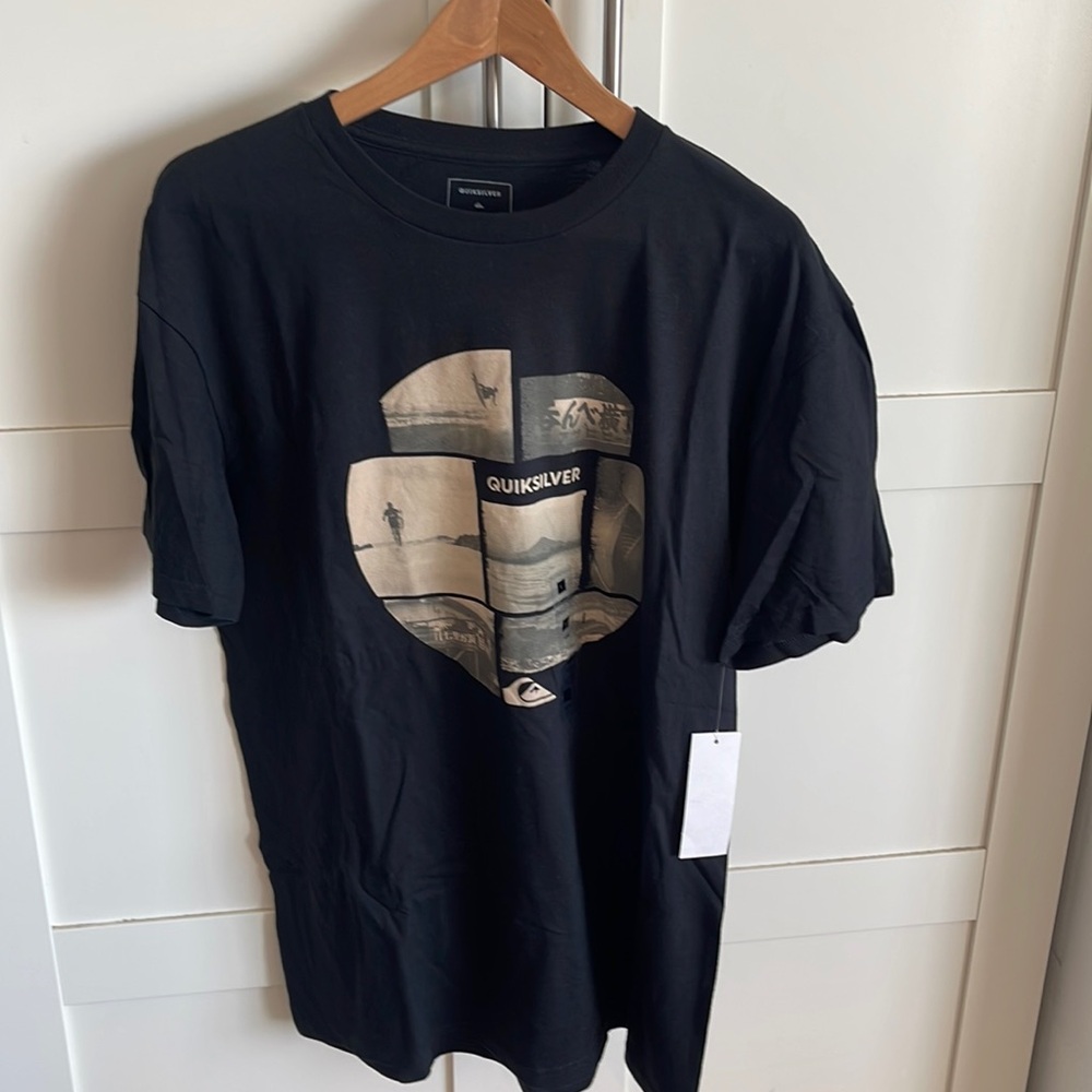 Quicksilver Black NEW t shirt size large